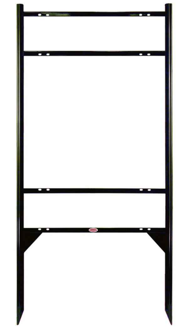 Angle Iron Frame w Two Rider Inserts, 22h x 24w, Black